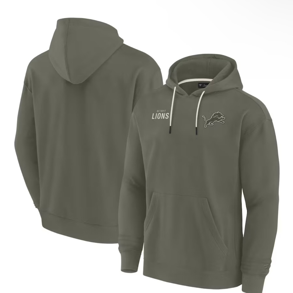 Detroit Lions Fanatics Olive Elements Super Soft Fleece Hoodie